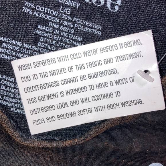 Disney Minnie Mouse Red Glitter Bow Crop Crewneck Sweatshirt Large NWT 3751 - Picture 5 of 7